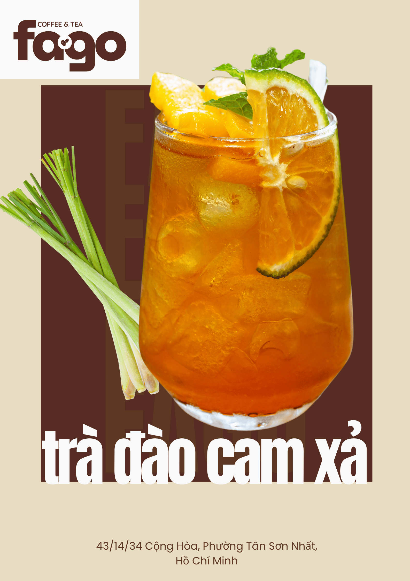Trà đào cam xả
